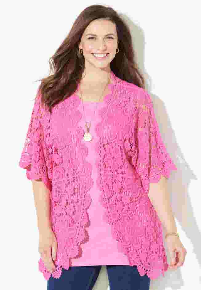 Graceful Crochet Kimono image number 0