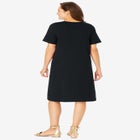 Perfect Short-Sleeve V-Neck Tee Dress image number null
