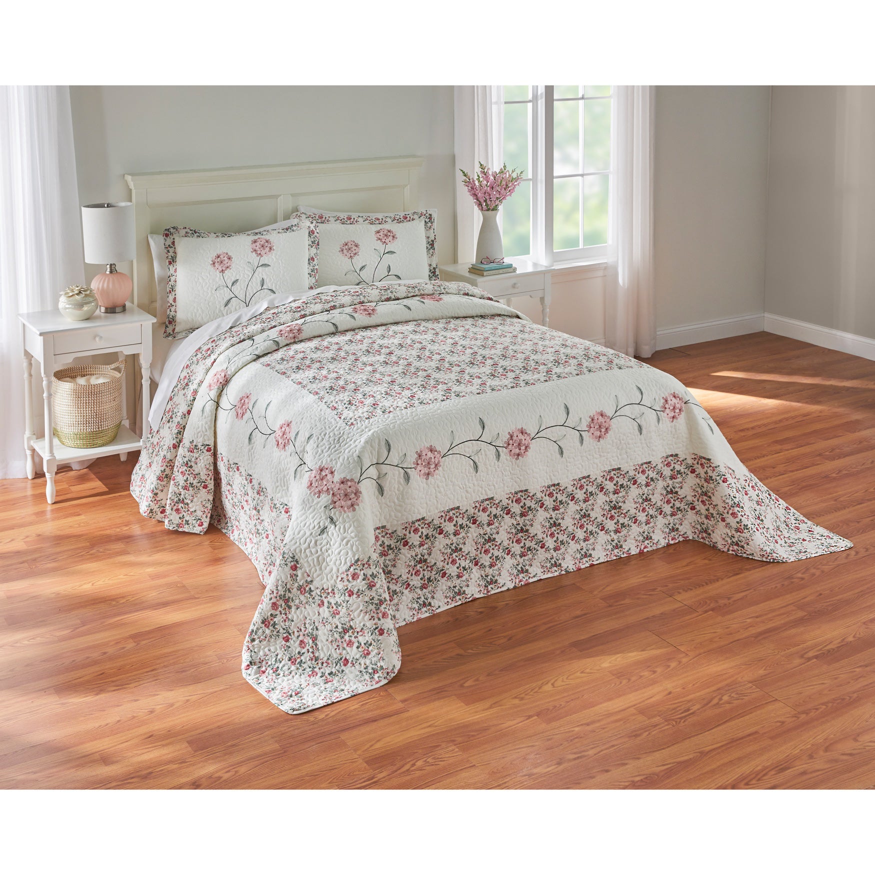 Margaret Embroidered Bedspread image number 0