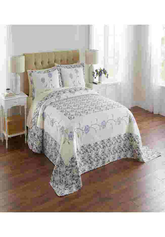 Margaret Embroidered Bedspread image number 0
