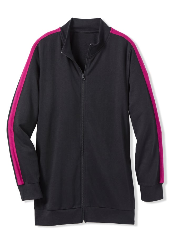 Side Stripe French Terry Zip Jacket image number 2