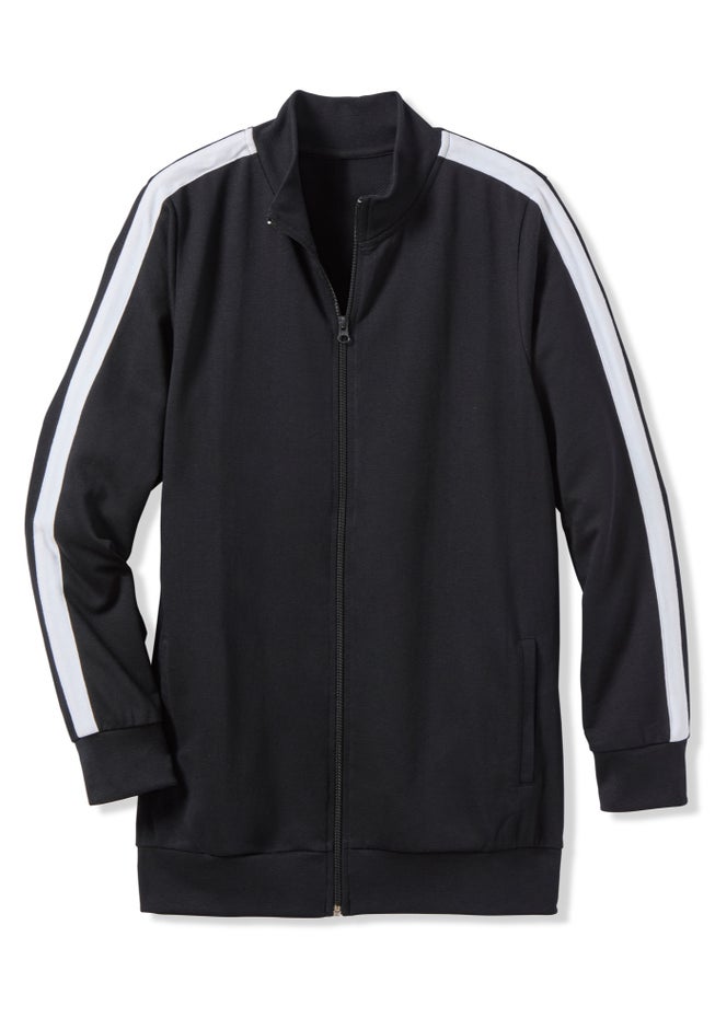 Side Stripe French Terry Zip Jacket image number 1