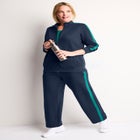 Side Stripe French Terry Zip Jacket image number 0
