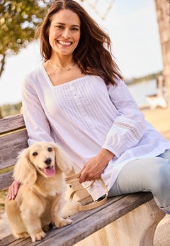 Square-Neck Blouse