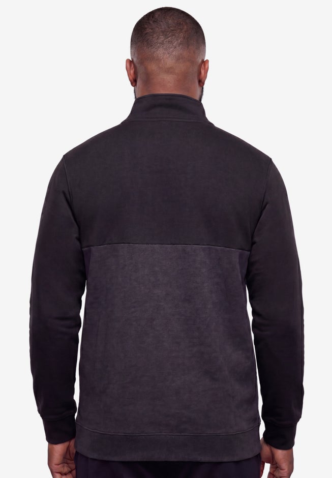 Fleece Rubberized &frac14; Zip Pullover image number 1