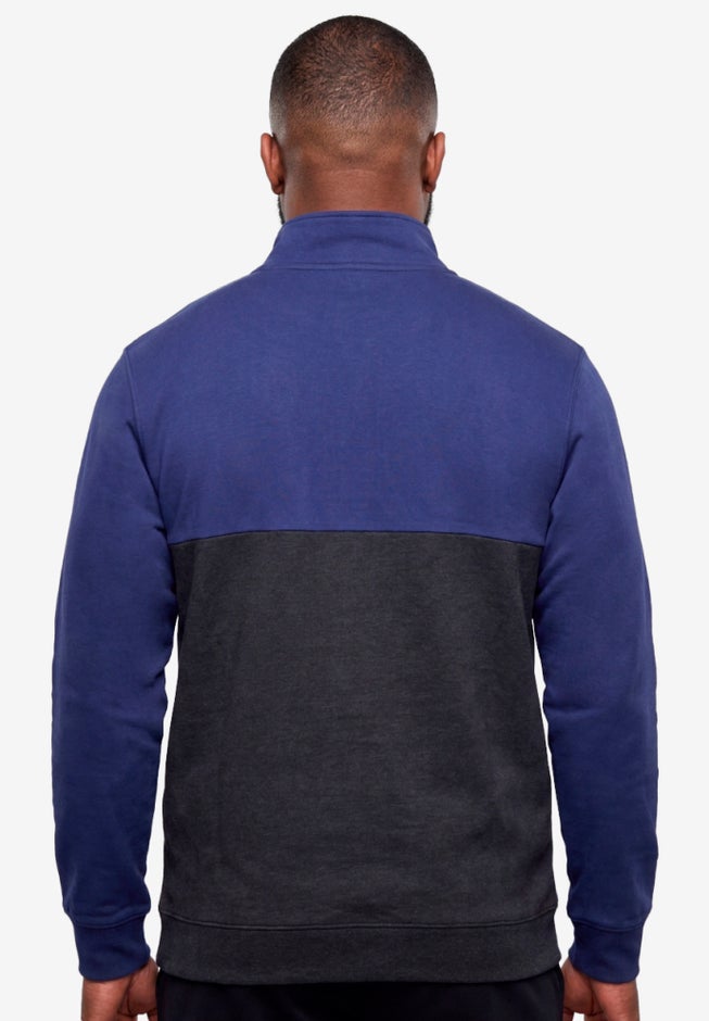 Fleece Rubberized &frac14; Zip Pullover image number 1