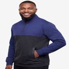 Fleece Rubberized &frac14; Zip Pullover image number 0
