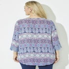 Lace Trim Gauze Blouse image number null