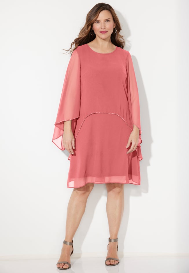 Sheer Elegance Chiffon Dress image number null