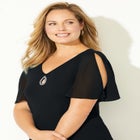 Tiered Chiffon Maxi Dress image number null