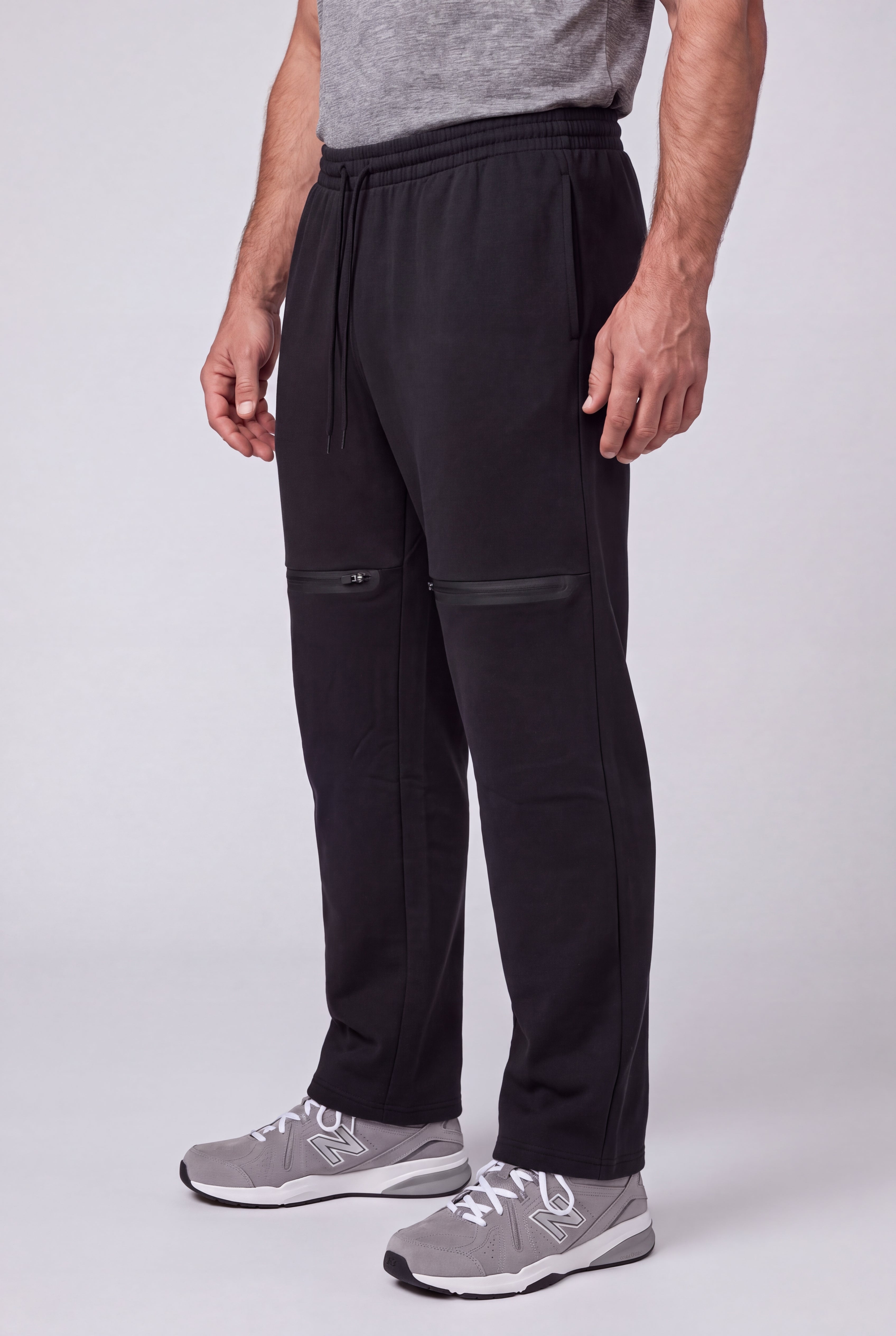 Rubberized Zip Fleece Sweatpant image number 1