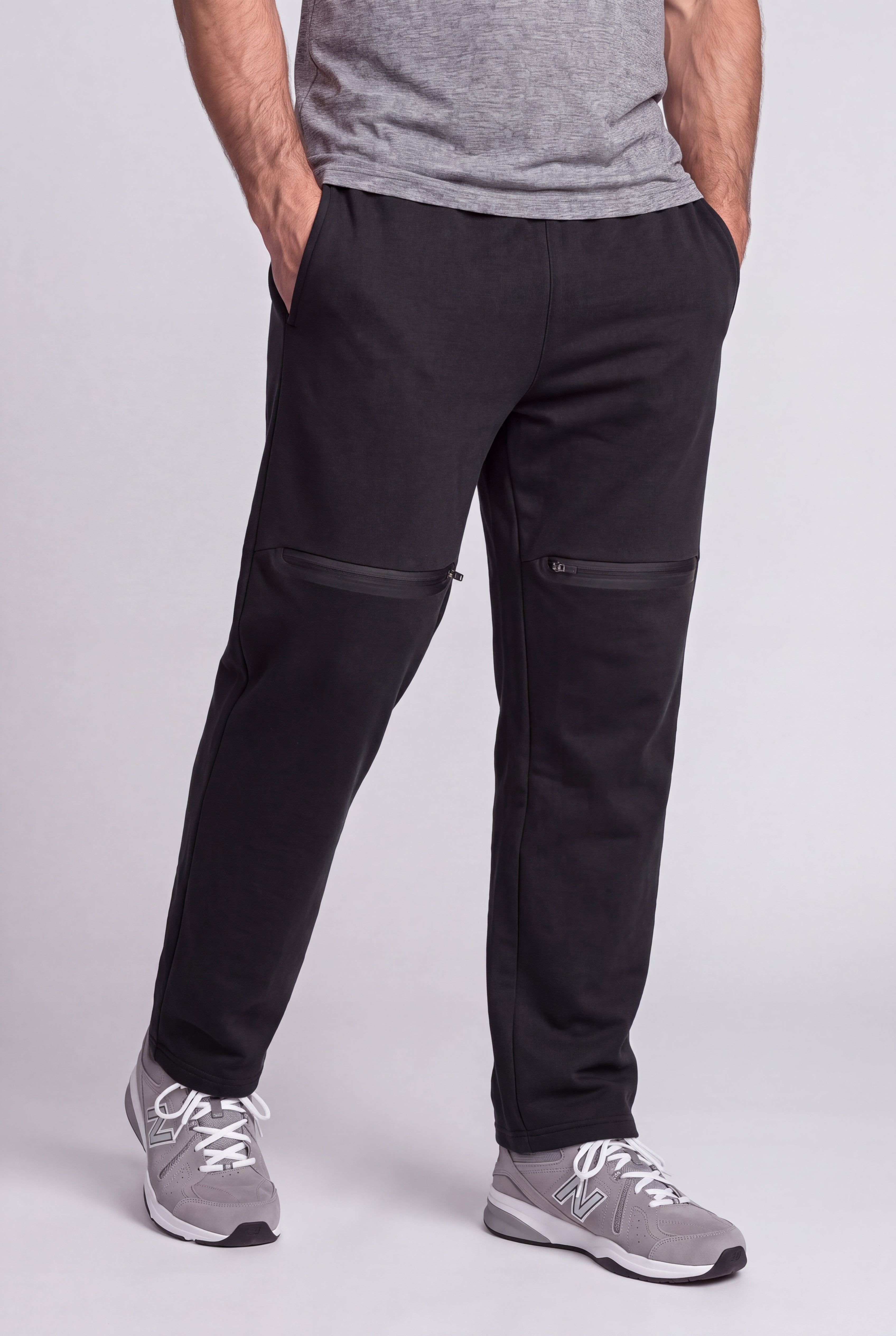 Rubberized Zip Fleece Sweatpant image number 0
