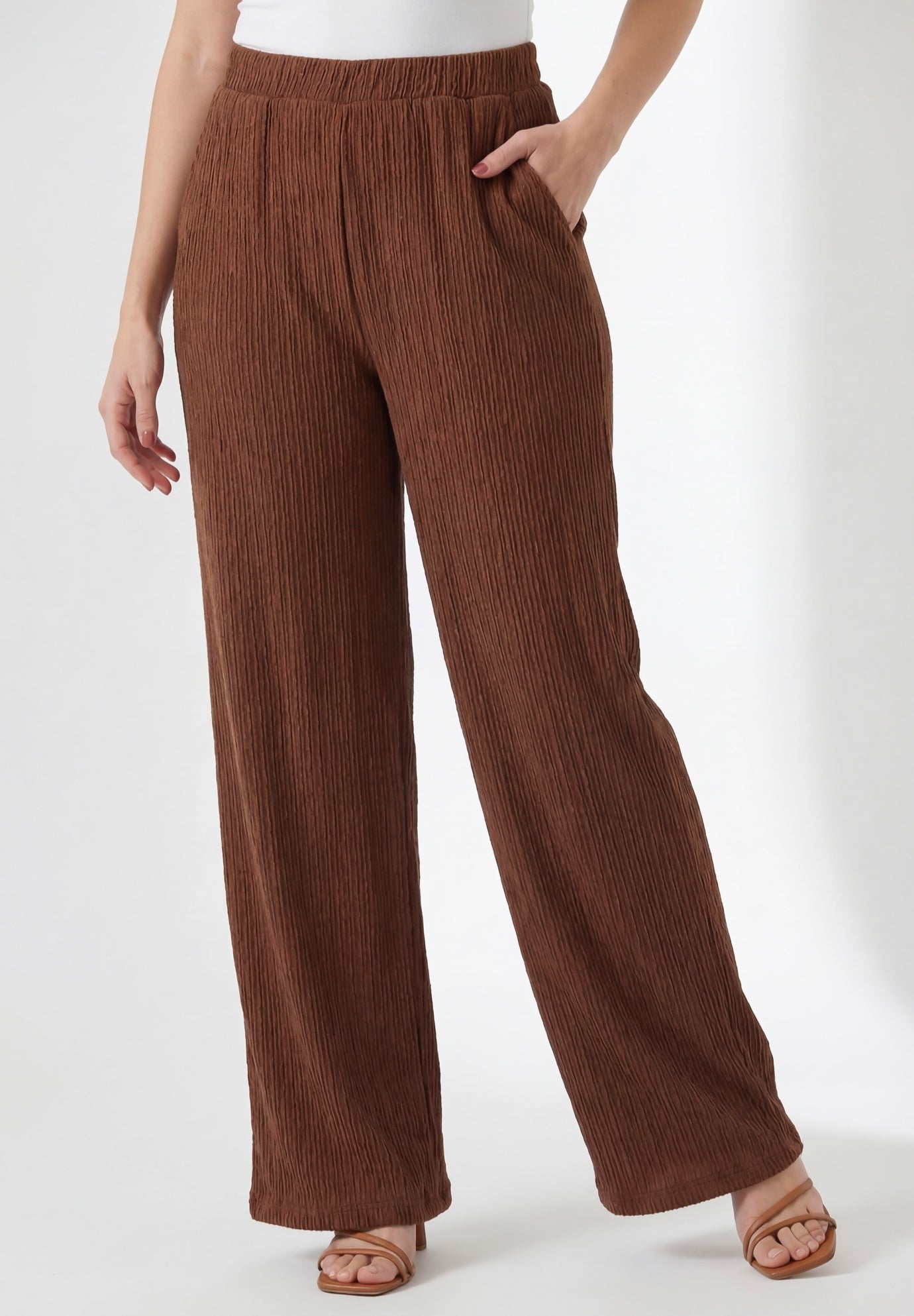 AnyWear Textured Wide Leg Pant image number 0