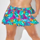 Tie-Front Cover Up Shorts image number null