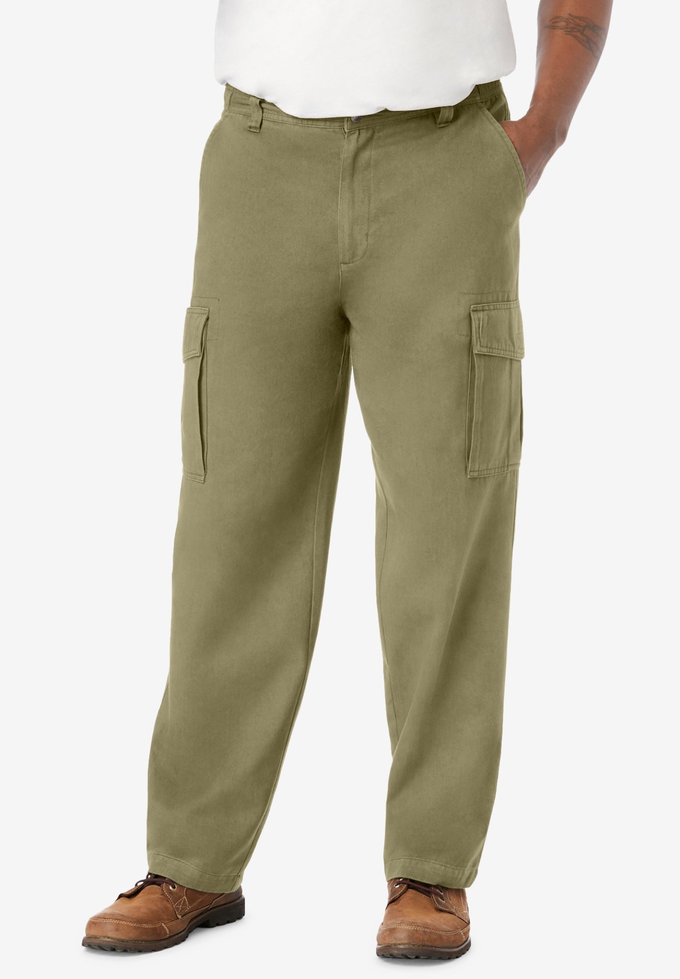 Renegade Side-Elastic Waist Cargo Pants image number 0