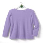 Long-Sleeve Crewneck Soft Waffle Knit Thermal Shirt image number 2
