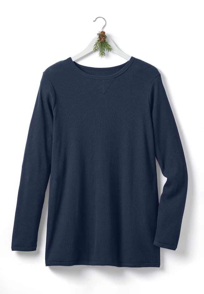 Ultra Soft Waffle Thermal Sweatshirt image number 2