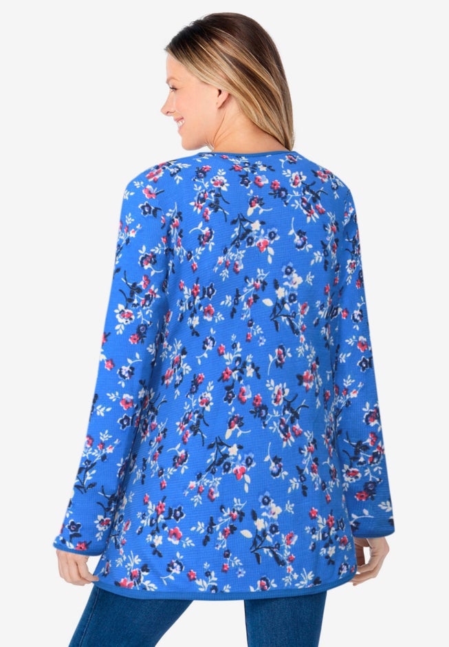 Ultra Soft Waffle Thermal Sweatshirt image number 3