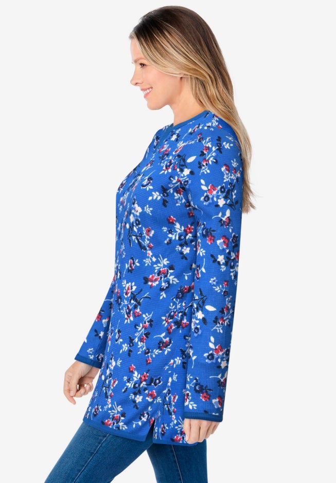 Ultra Soft Waffle Thermal Sweatshirt image number 4