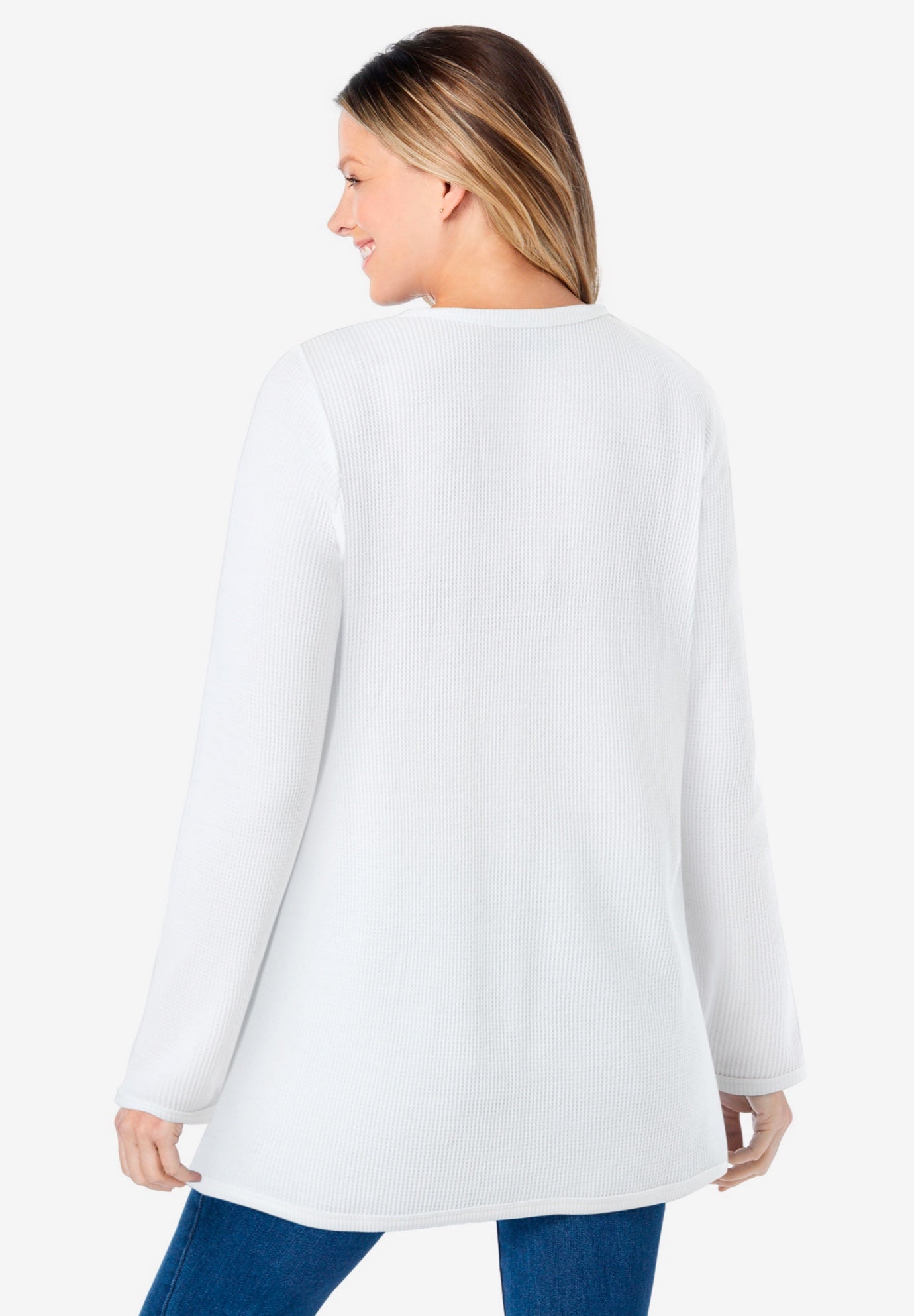 Ultra Soft Waffle Thermal Sweatshirt image number 1