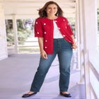 Stretch Straight-Leg Clean Jeans image number null