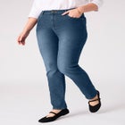 Stretch Straight-Leg Clean Jeans image number null