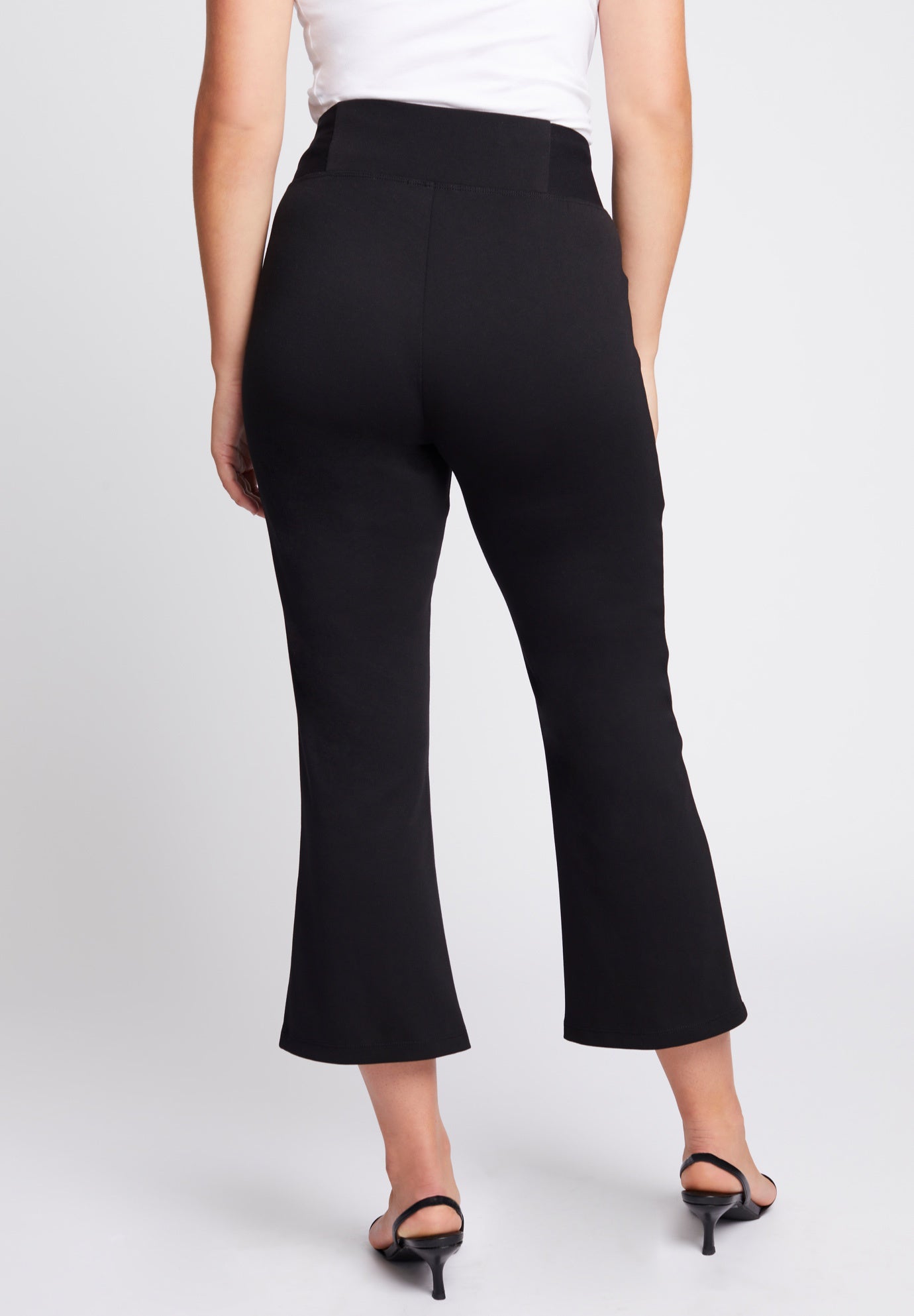 FormFit Ponte Cropped Flare Pant image number 1