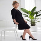 Right Fit &trade; Curvy Collarless Blazer image number 2