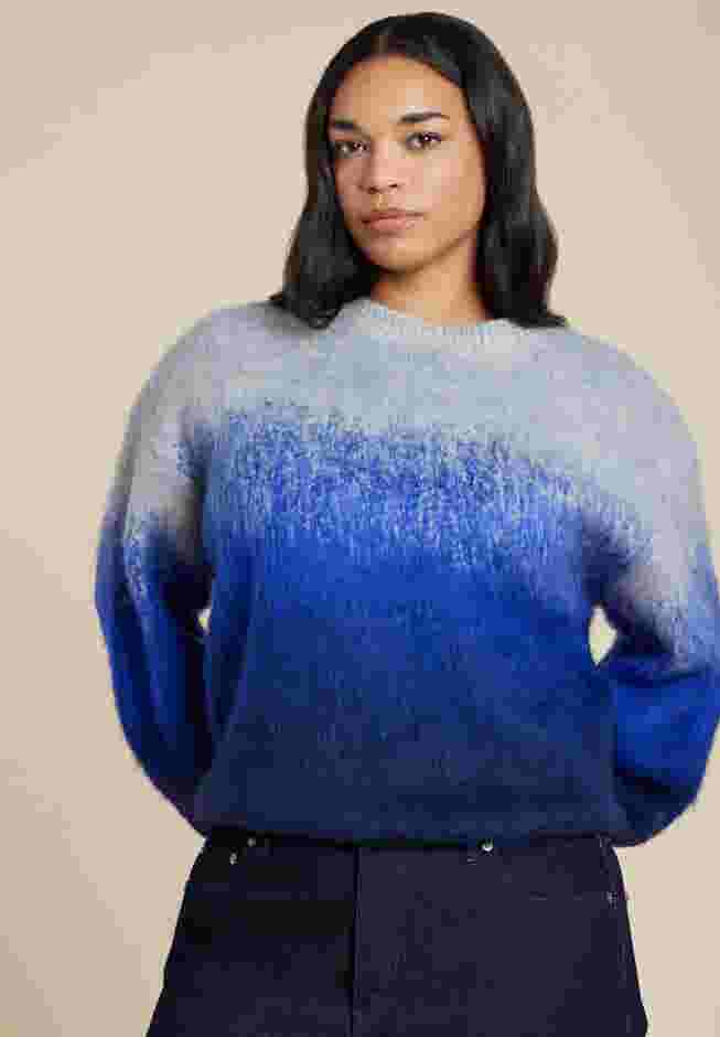 Fuzzy Ombre Sweater image number 0