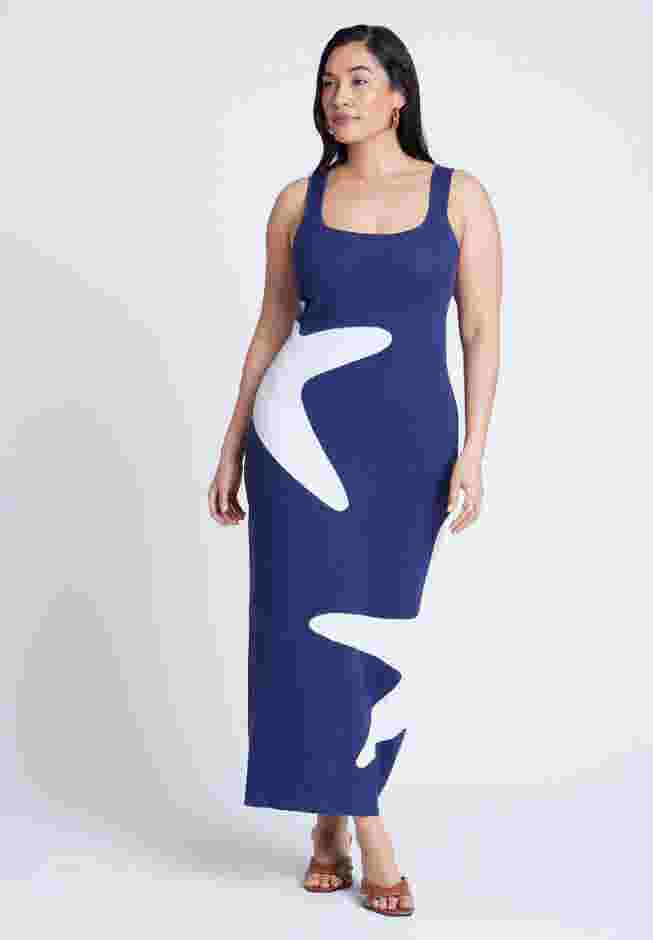 Intarsia Column Dress image number 1