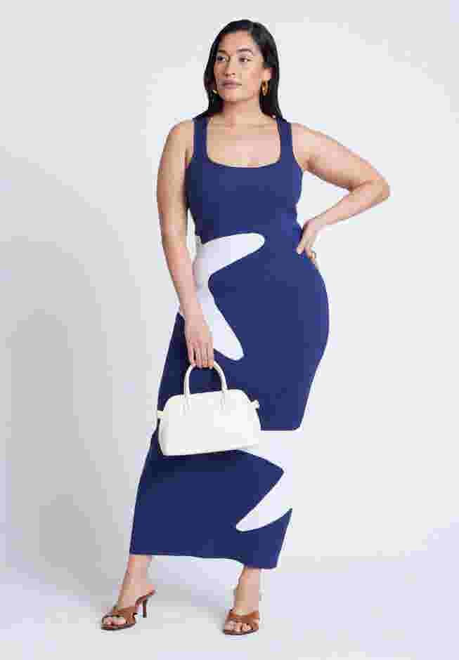 Intarsia Column Dress image number 4