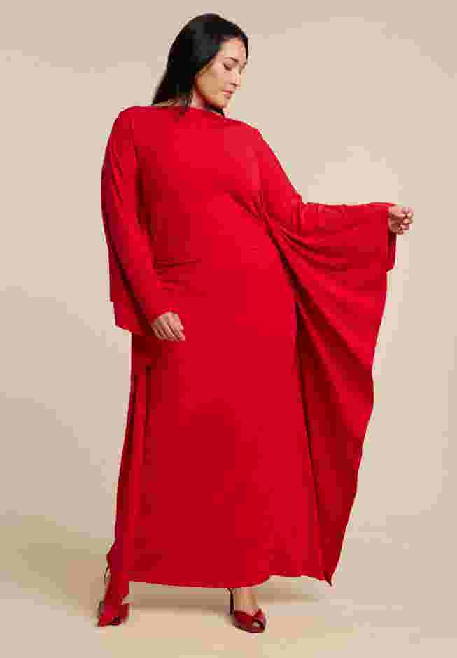 Maxi Dress with Cape Sleeves image number 1