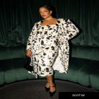 Faux Pony Hair Long Coat image number null