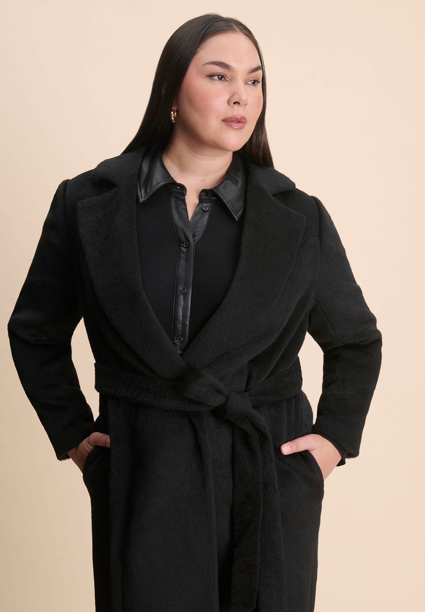 Belted Flyaway Coat image number 2