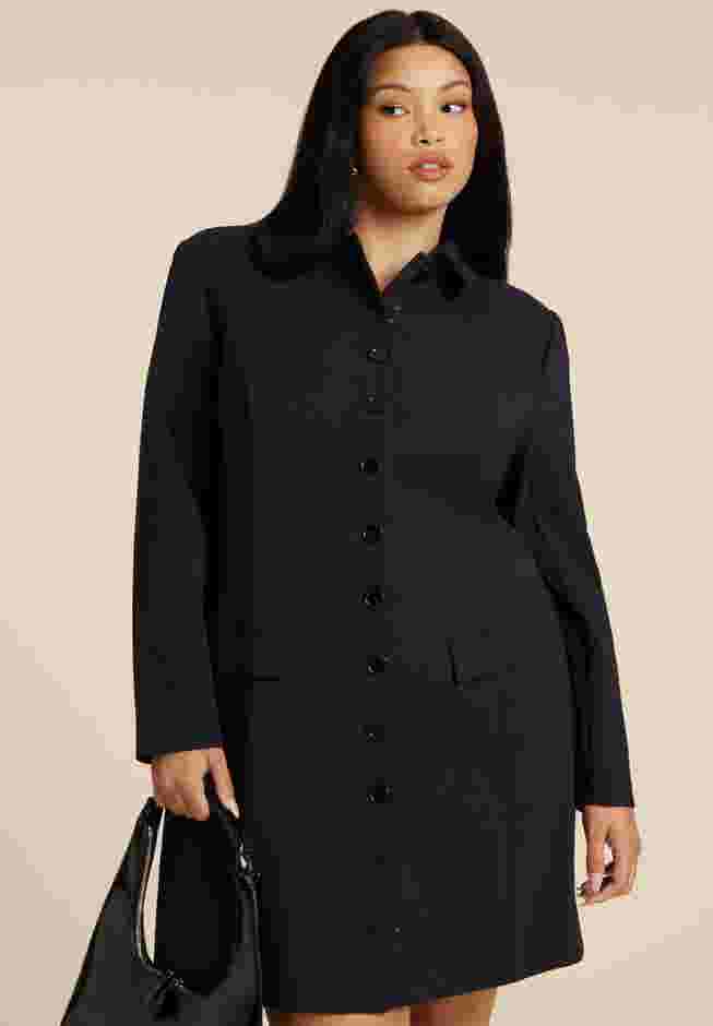 Long Sleeve Collared Mini Dress image number 2