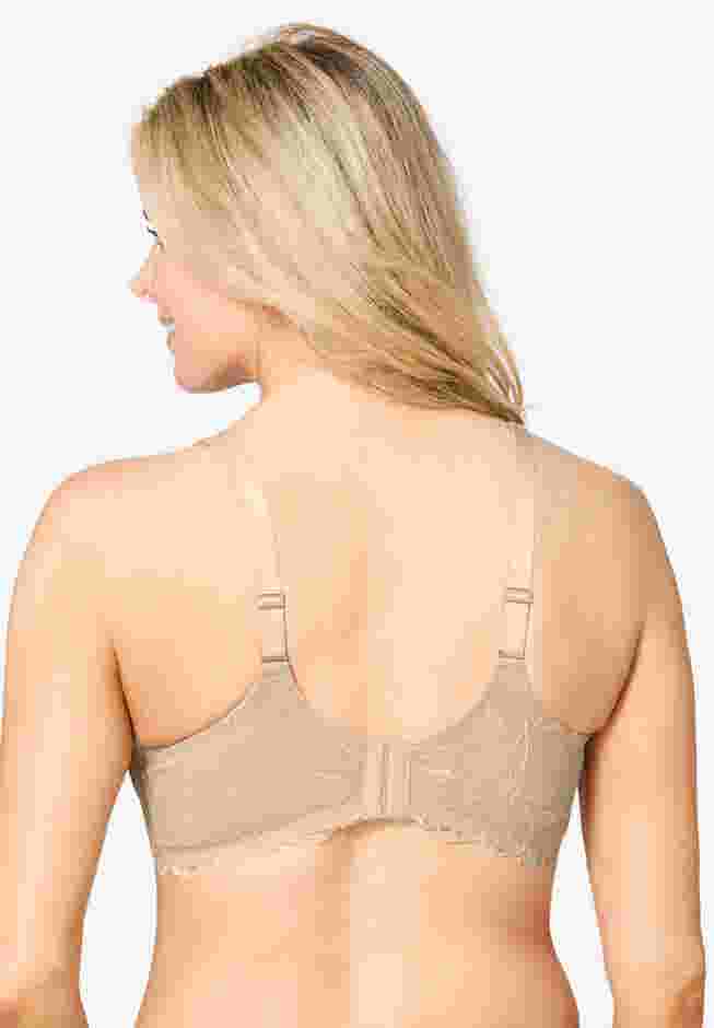 Leading Lady® The Chloe Lace Band Molded Underwire T-Shirt Bra image number 1