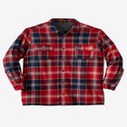 Fleece-Lined Flannel Shirt Jacket image number null