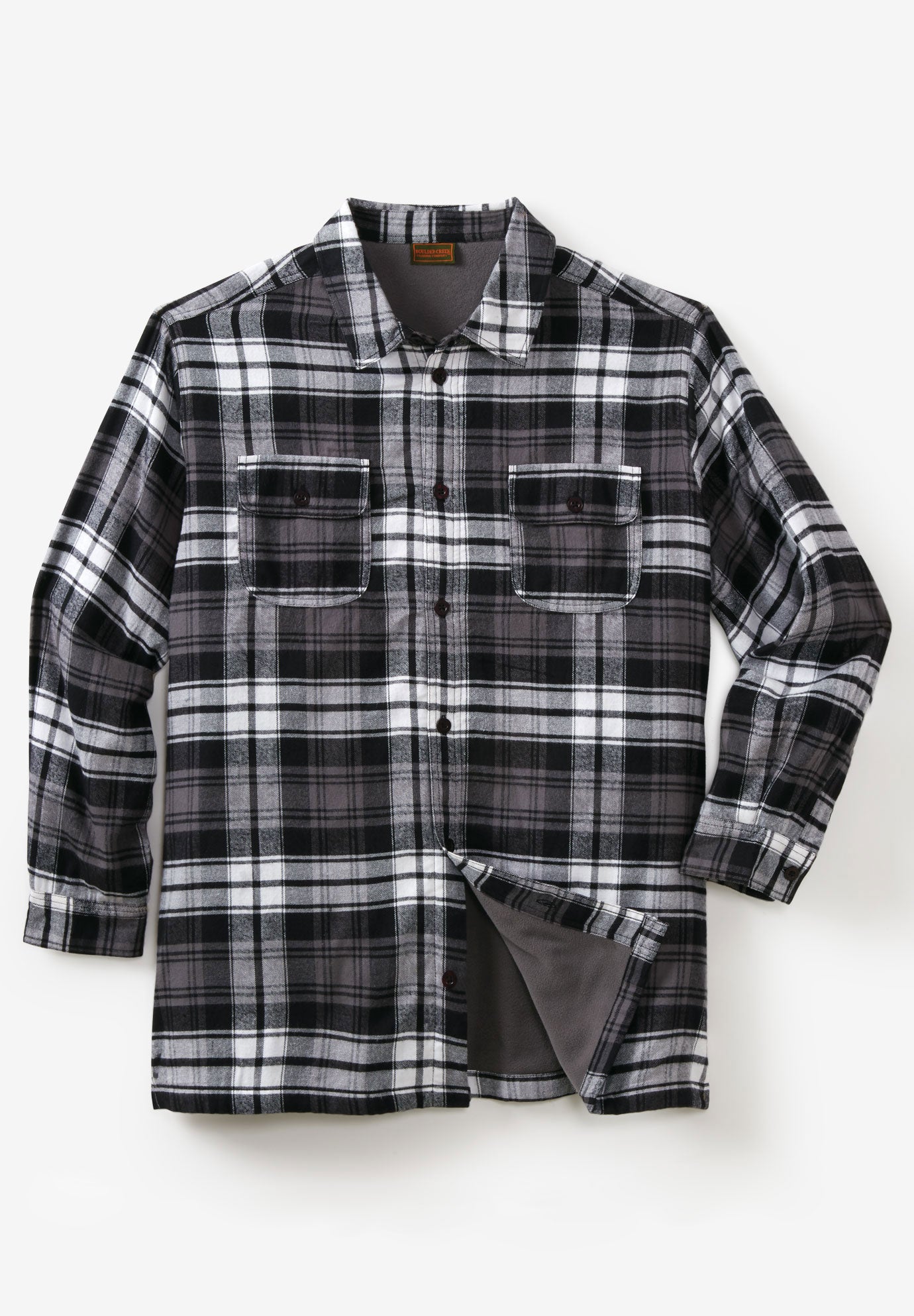 Fleece-Lined Flannel Shirt Jacket image number 0