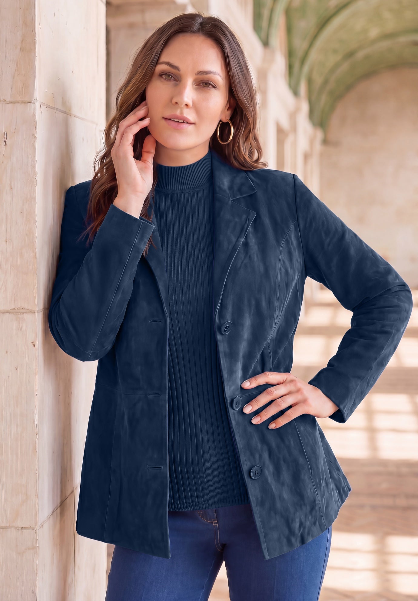 Suede Blazer image number 0