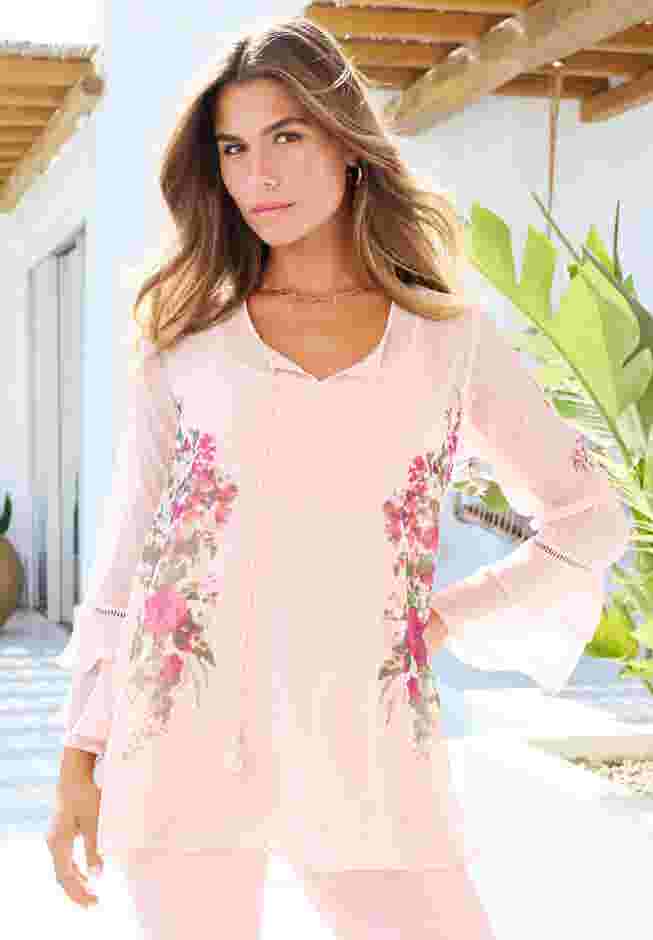 Swiss Dot Georgette Top image number 3