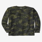 Waffle-Knit Thermal Crewneck Tee image number null