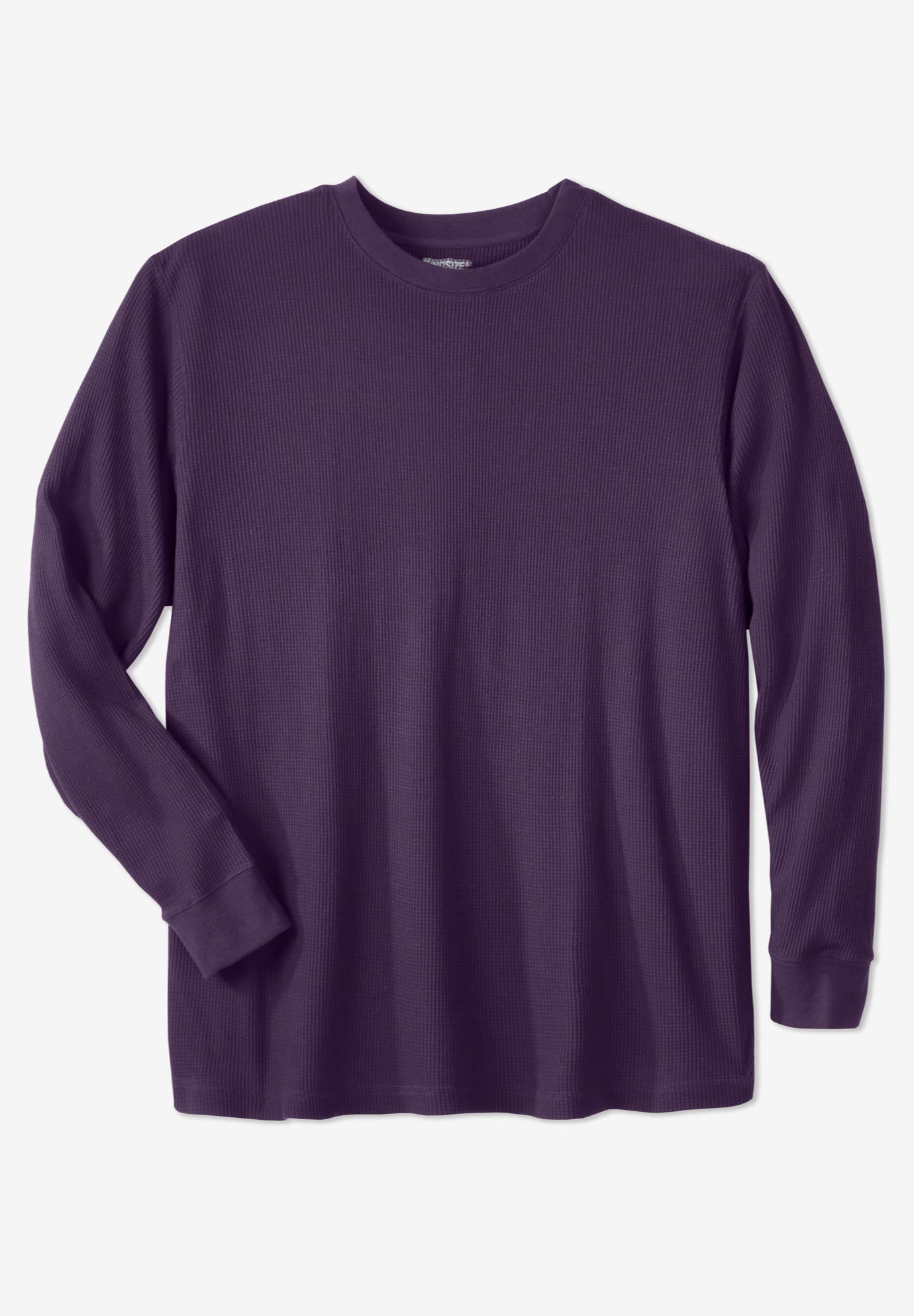Waffle-Knit Thermal Crewneck Tee image number 0