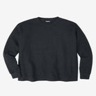 Waffle-Knit Thermal Crewneck Tee image number null