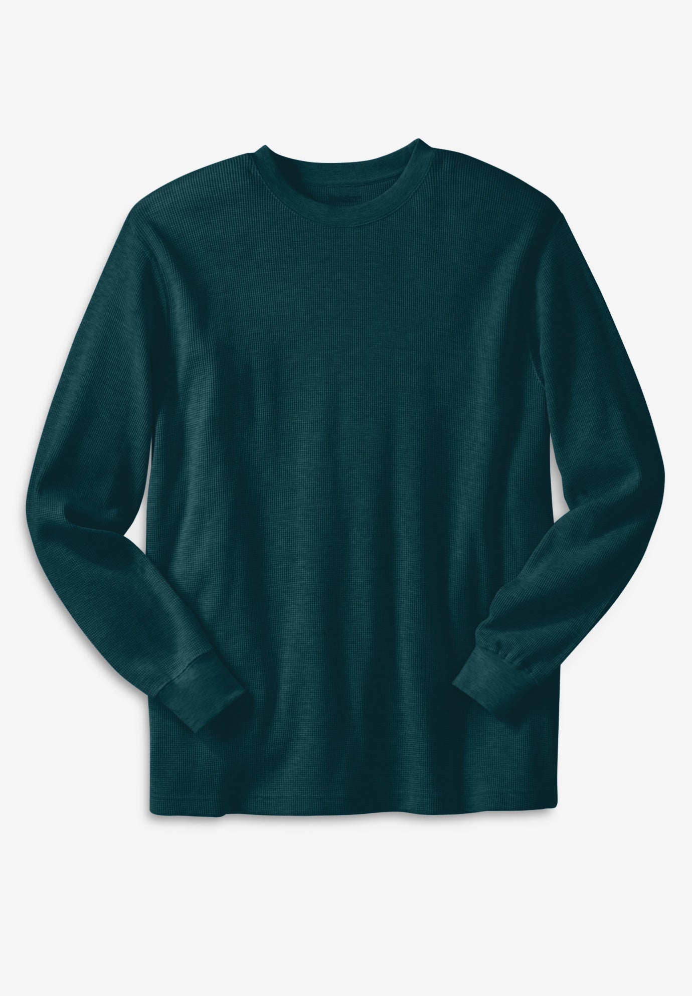 Waffle-Knit Thermal Crewneck Tee image number 0