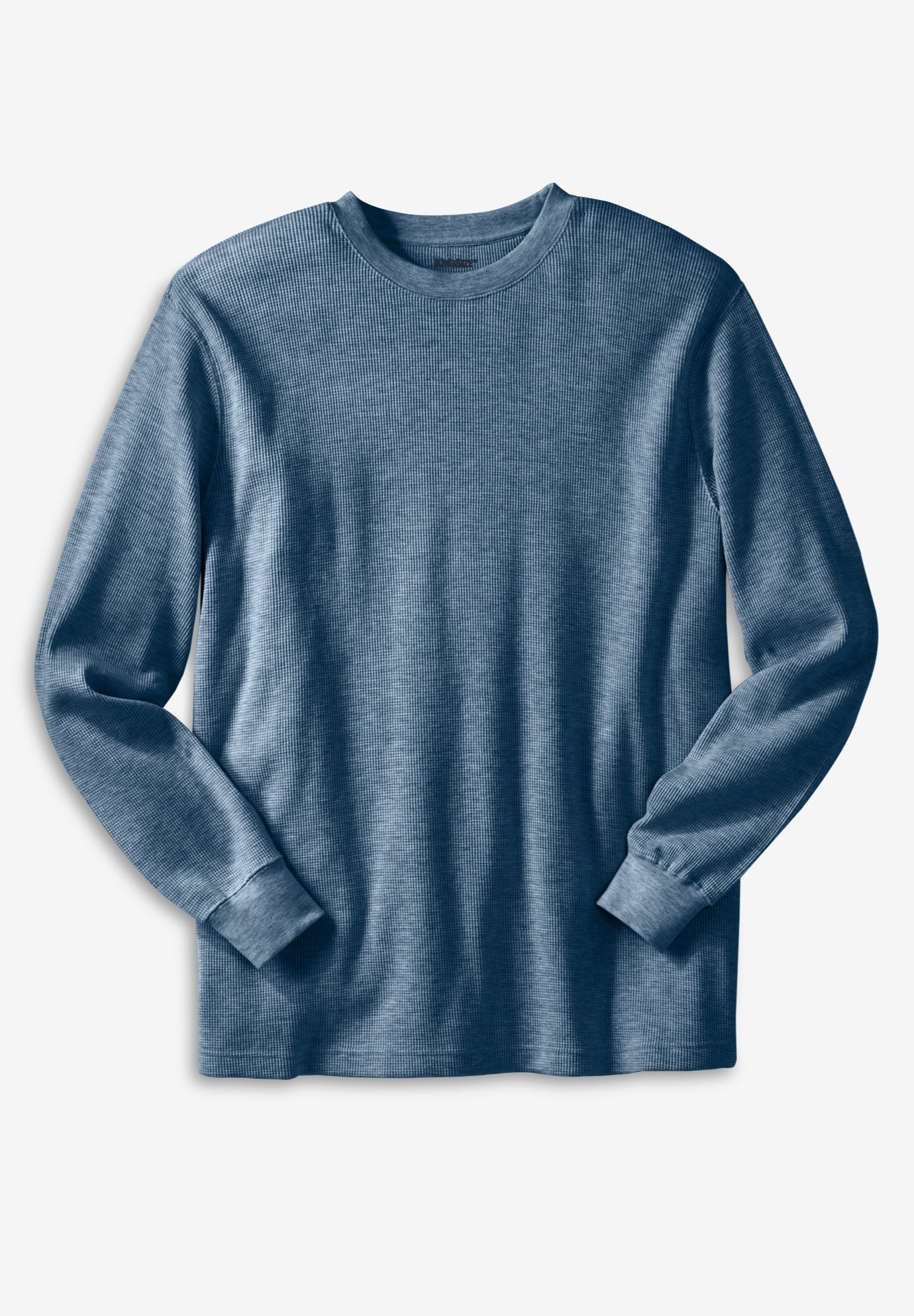 Waffle-Knit Thermal Crewneck Tee image number 0