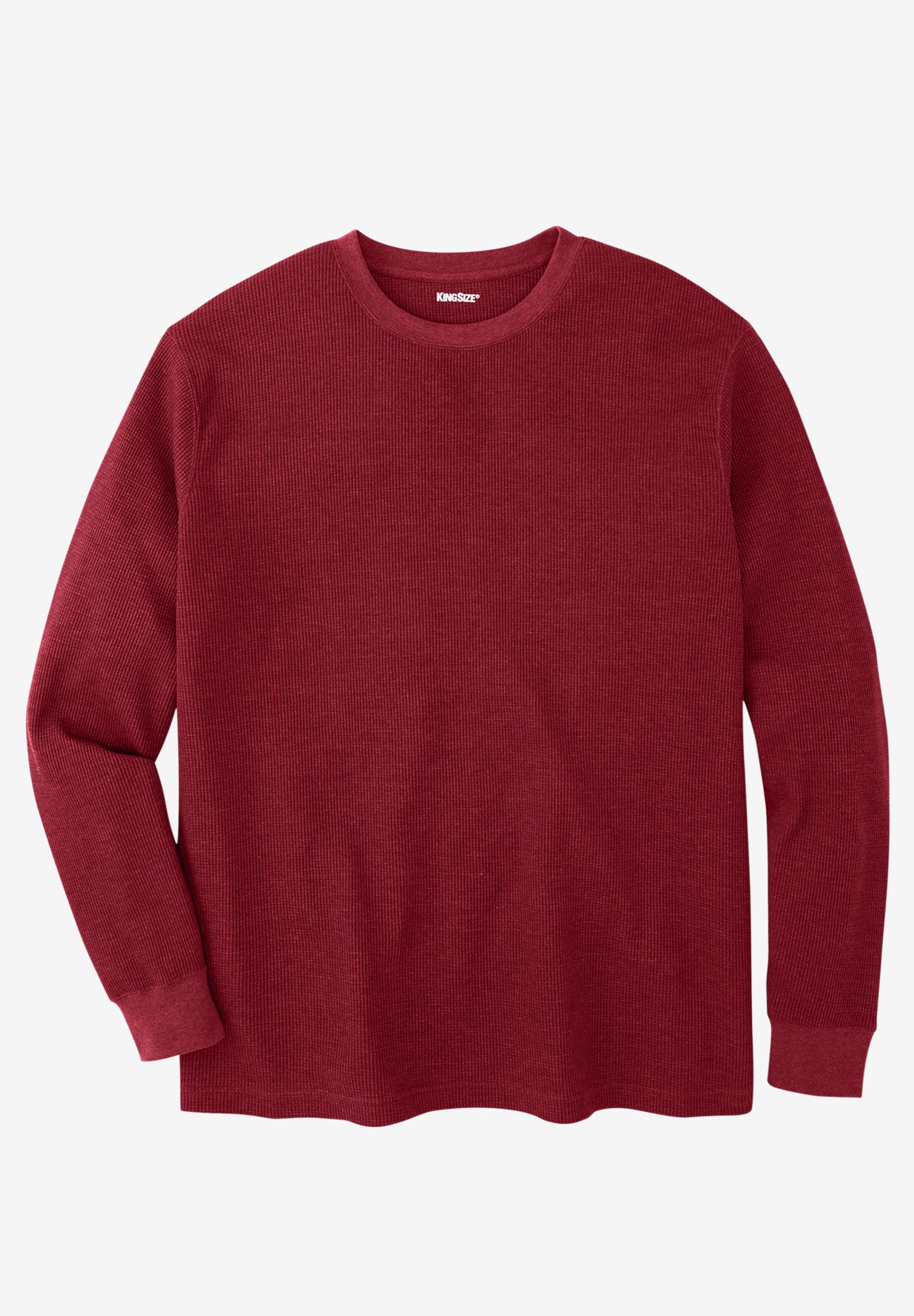 Waffle-Knit Thermal Crewneck Tee image number 0