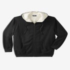 Sherpa-Lined Fleece Zip Hoodie image number null