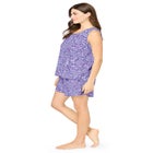 2-Piece Sleeveless Tee and Shorts PJ Set image number null