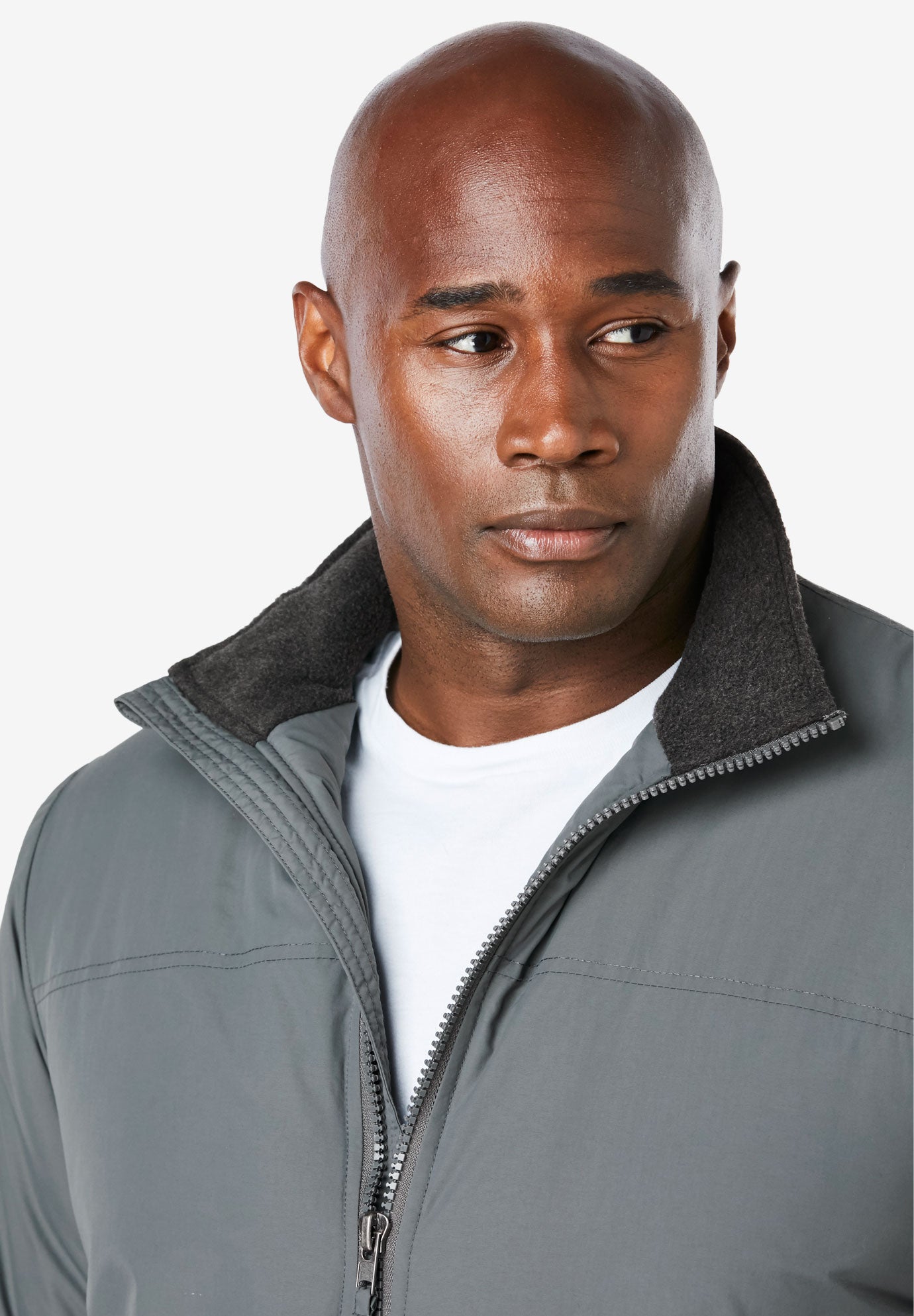 Fleece-Lined Bomber Jacket image number 4