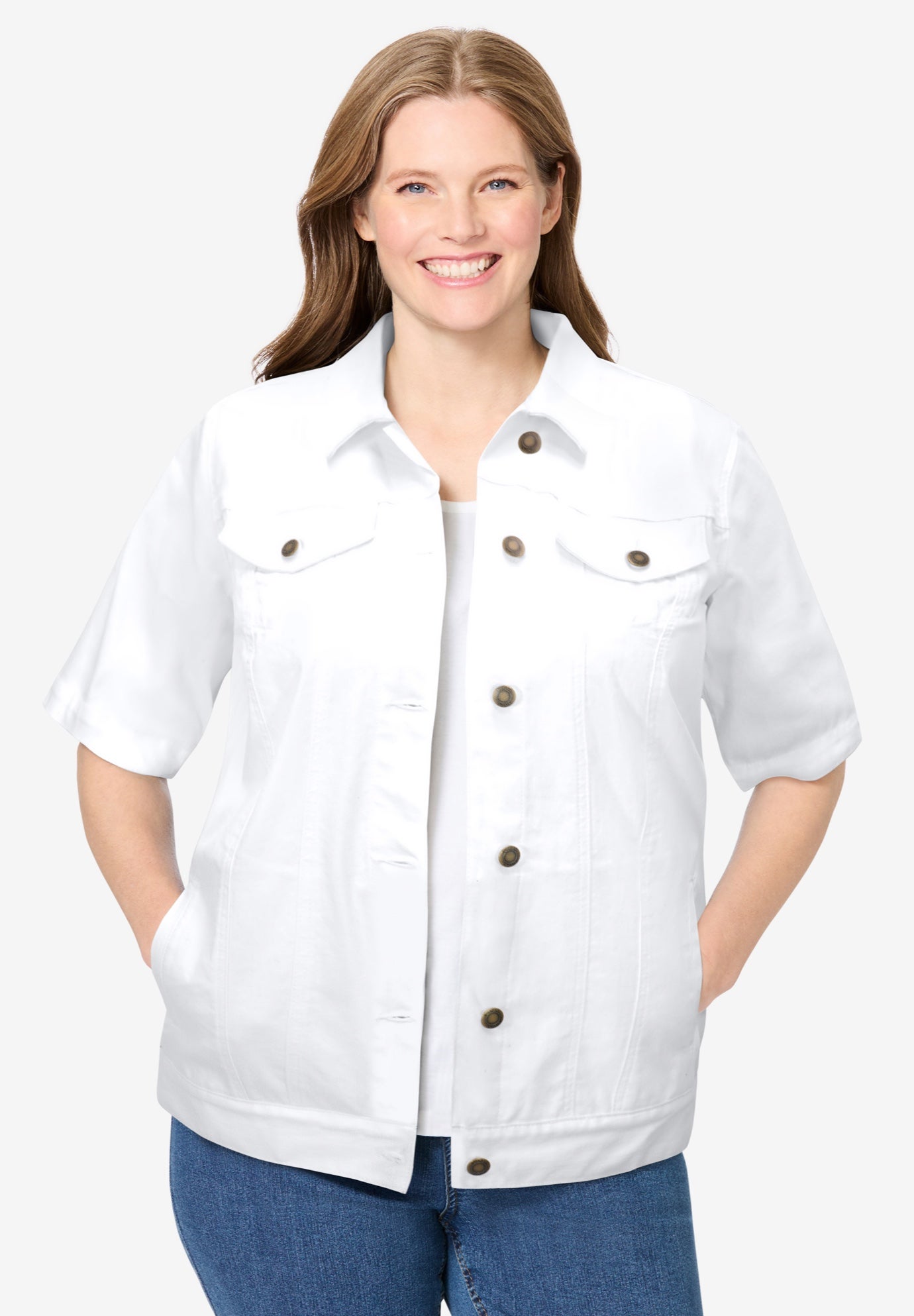 Short-Sleeve Denim Jacket image number 0